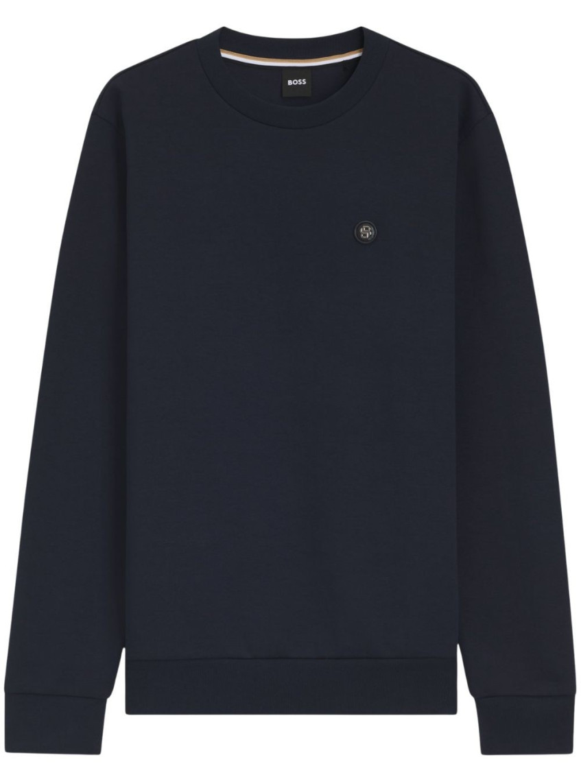 Navy Blue Cotton Sweatshirt