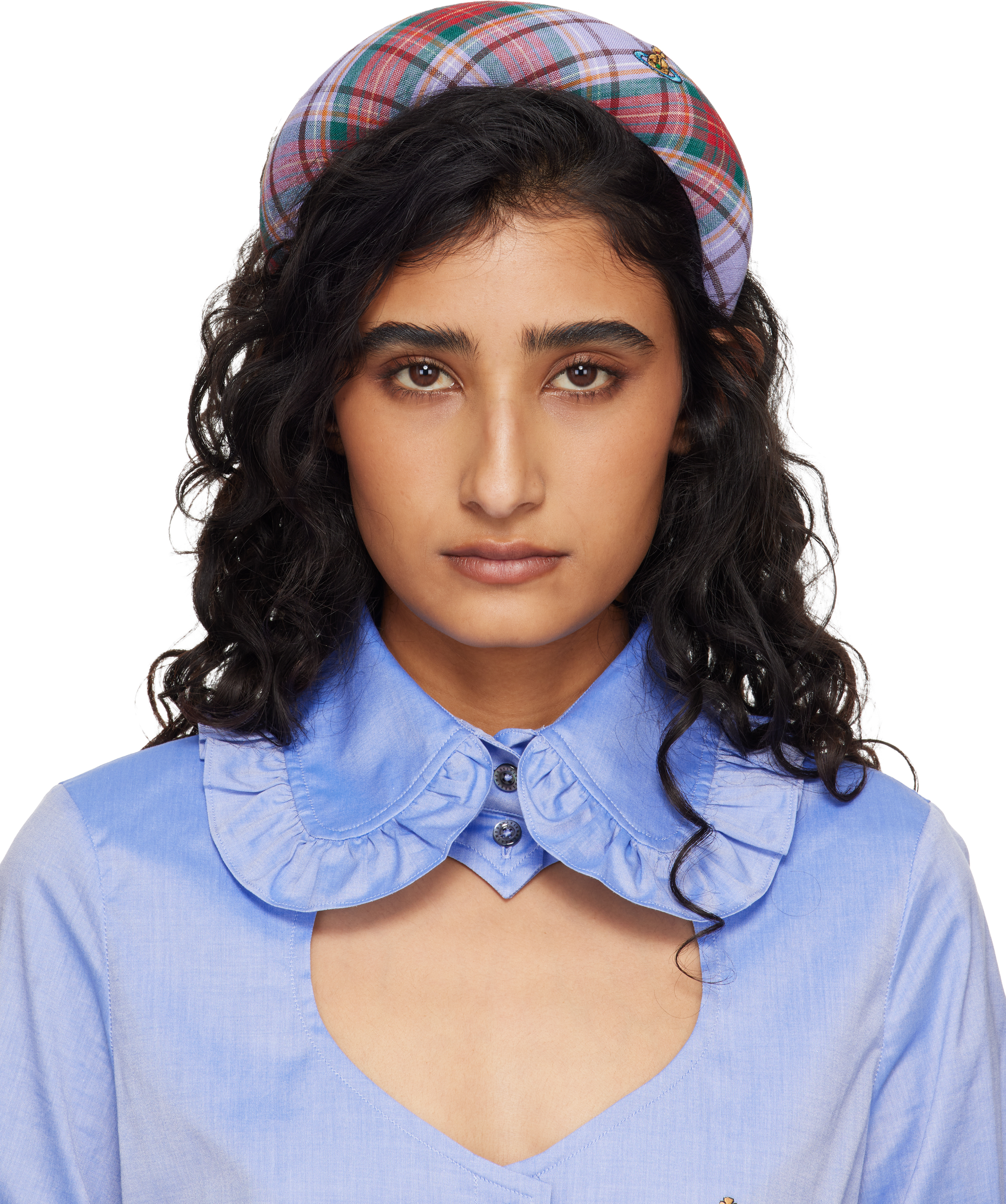 Purple & Red Louth Tartan Large Headband