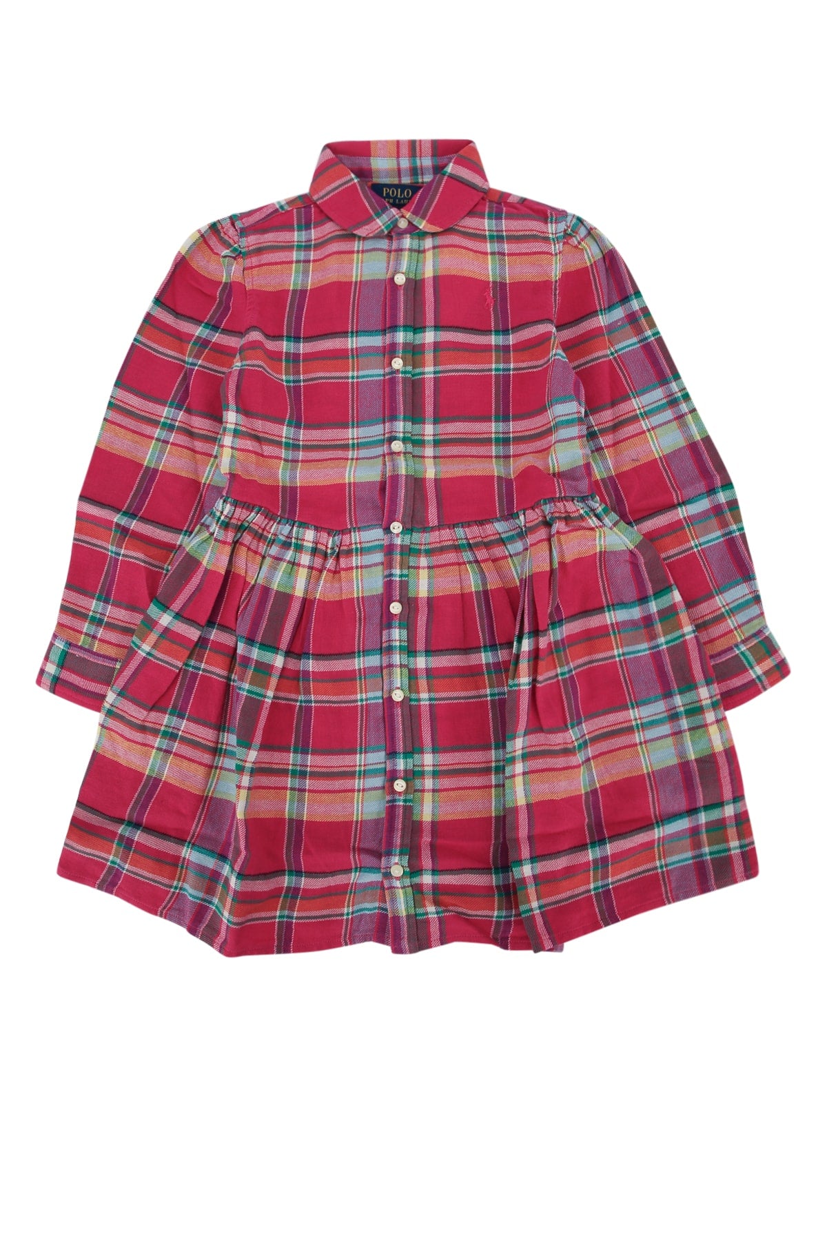 Shirt Shirt Dress — Red