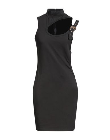 Woman Mini dress Black Size 6 Cotton, Elastane