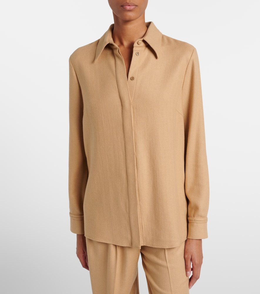 Cruz cashmere and silk shirt