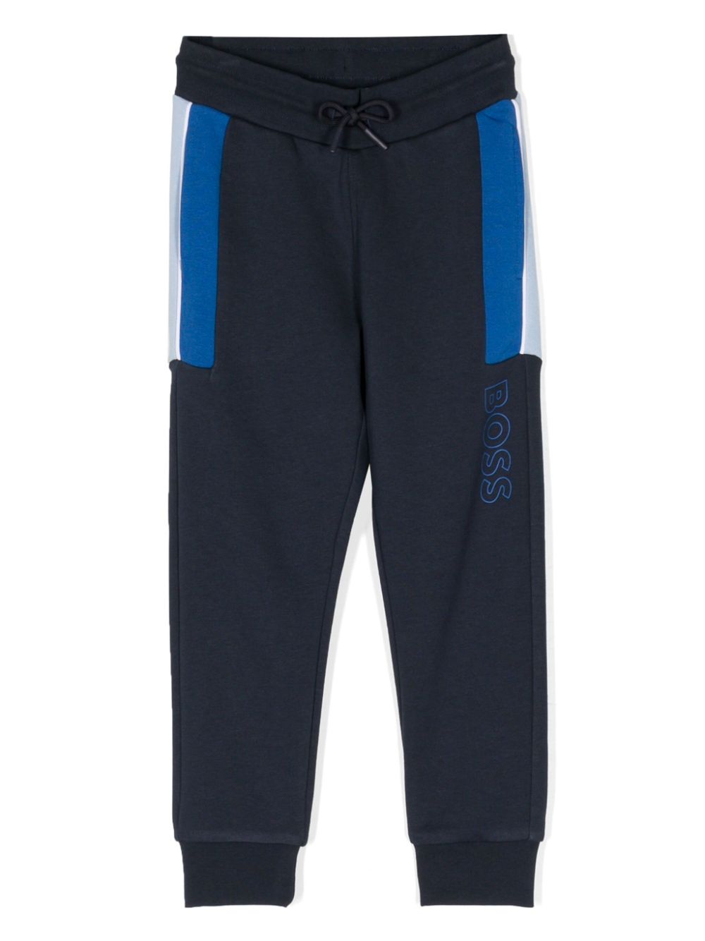 Logo-print cotton-blend track pants - Blue