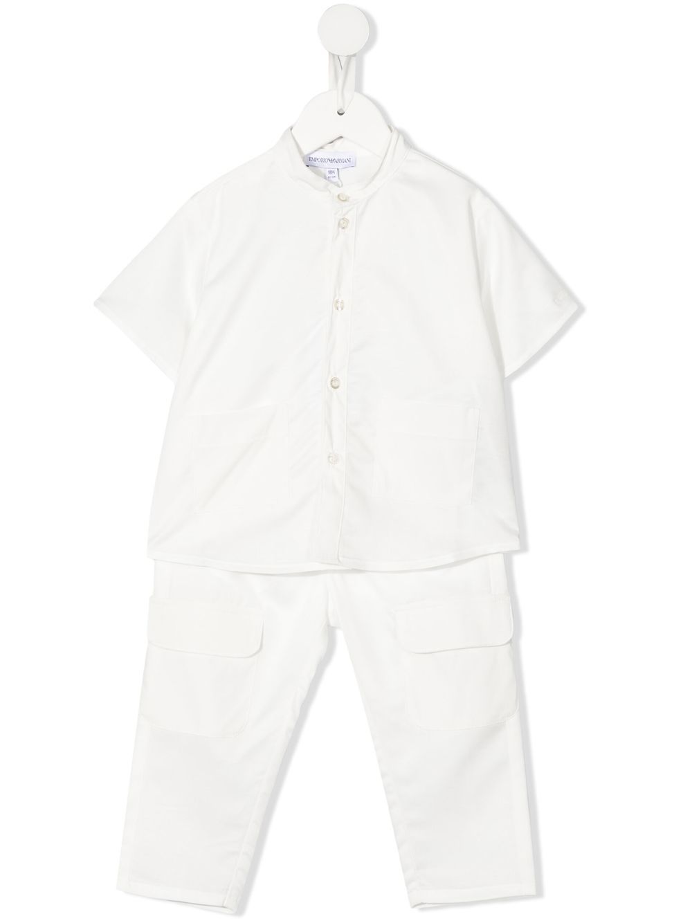 Short-sleeve tracksuit set - White