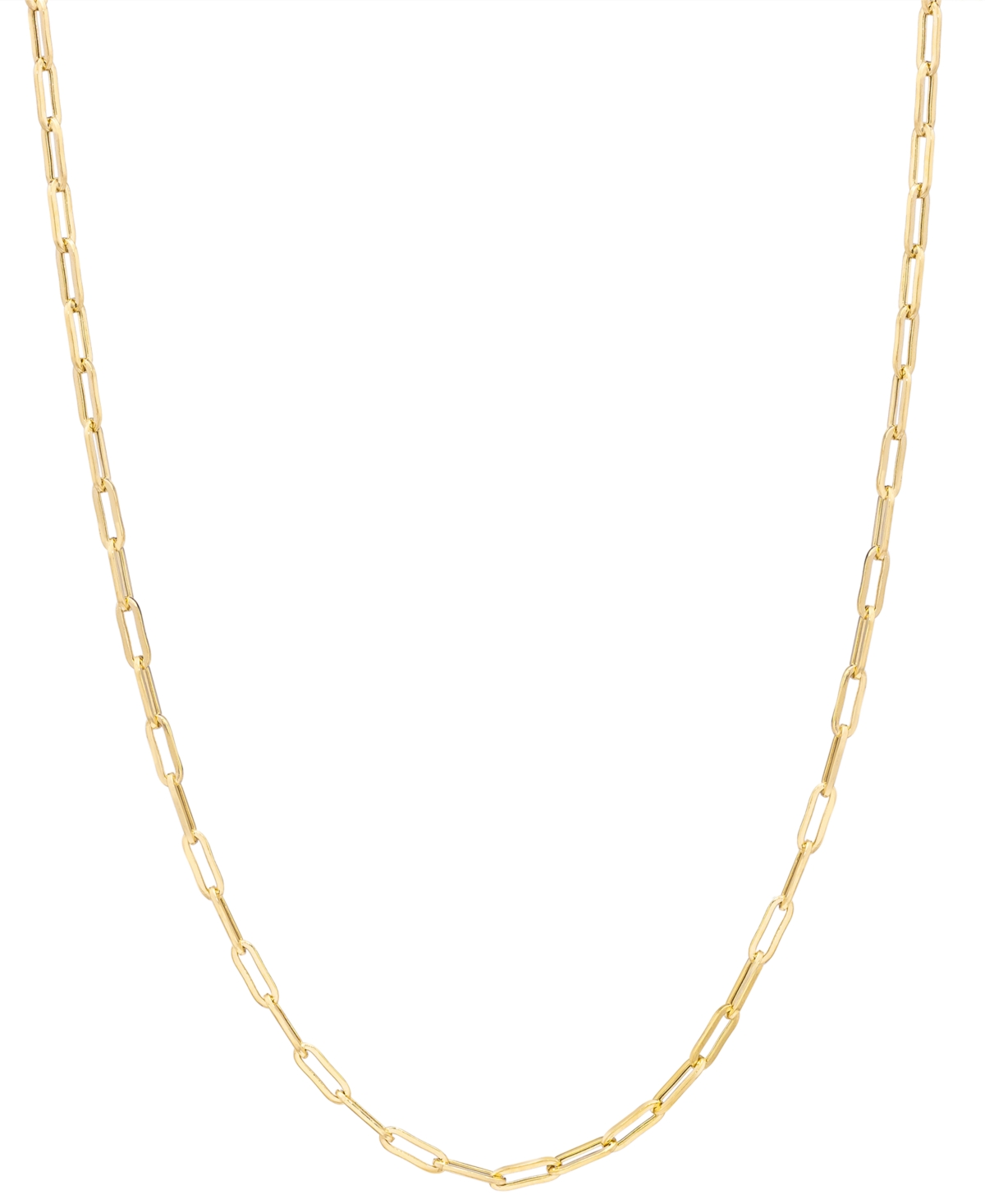 "Paperclip Link 16"" Chain Necklace in 14k Gold - Yellow Gold"