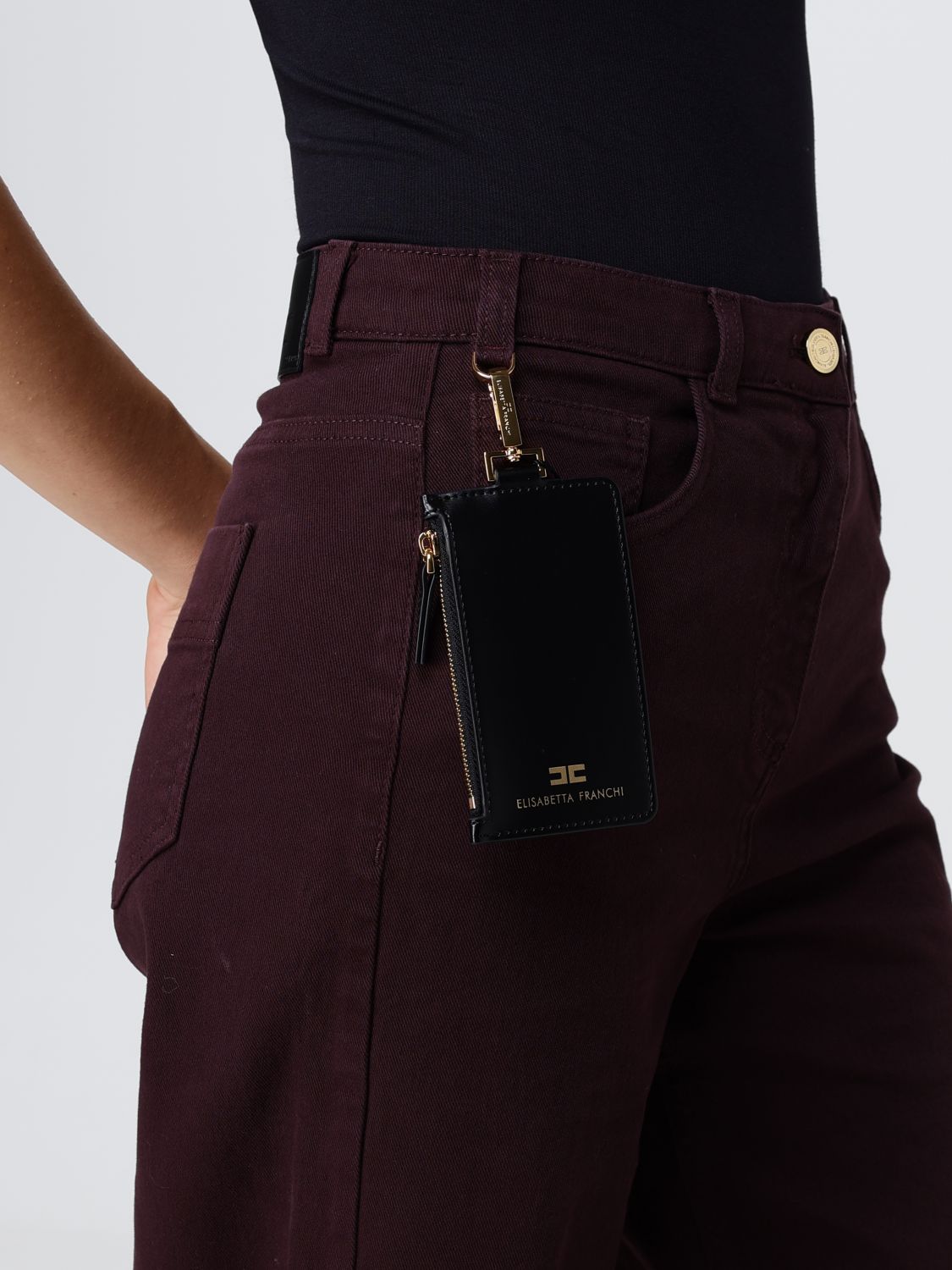 Jeans Woman color Wine