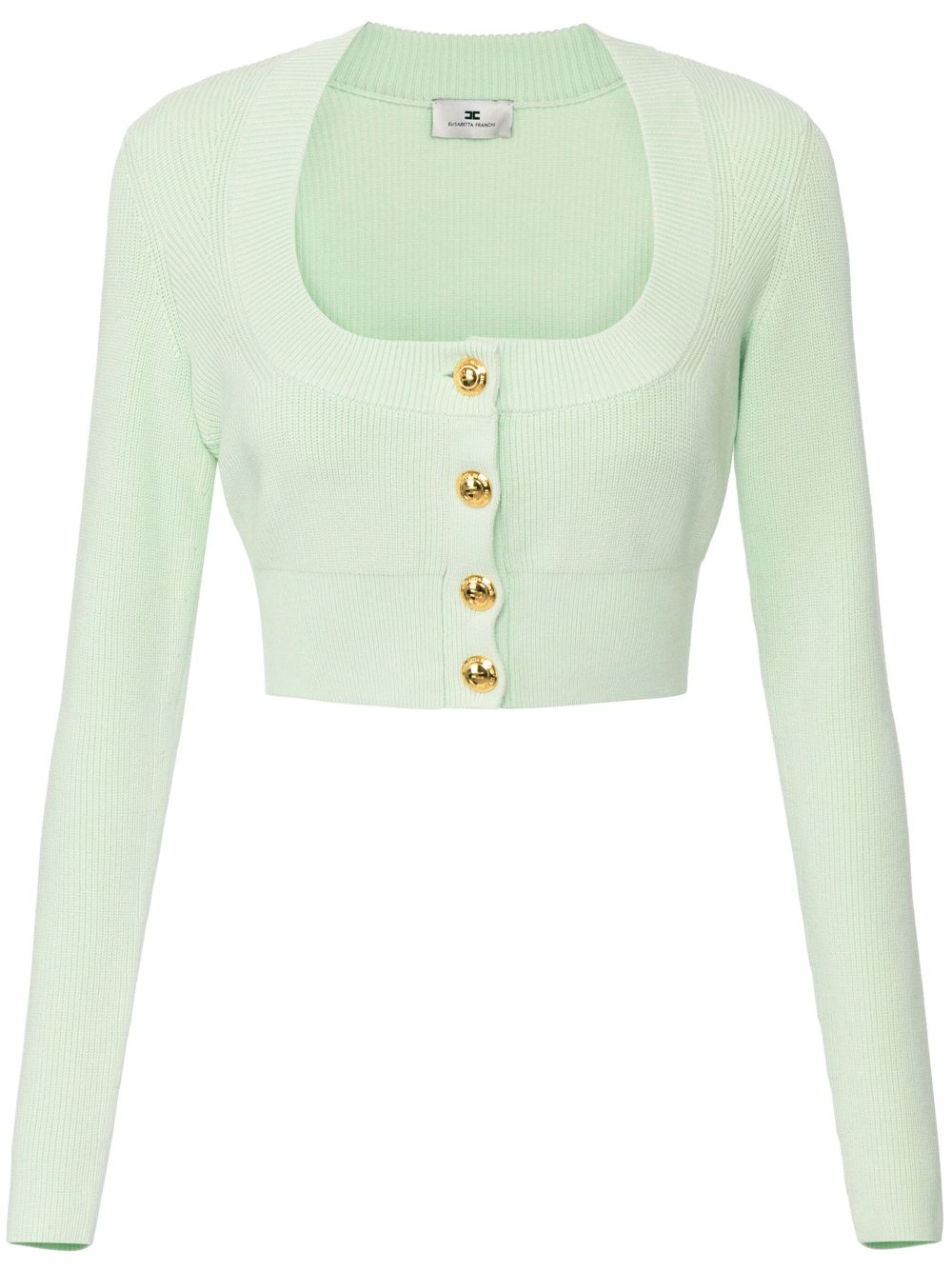Cropped cardigan - Green