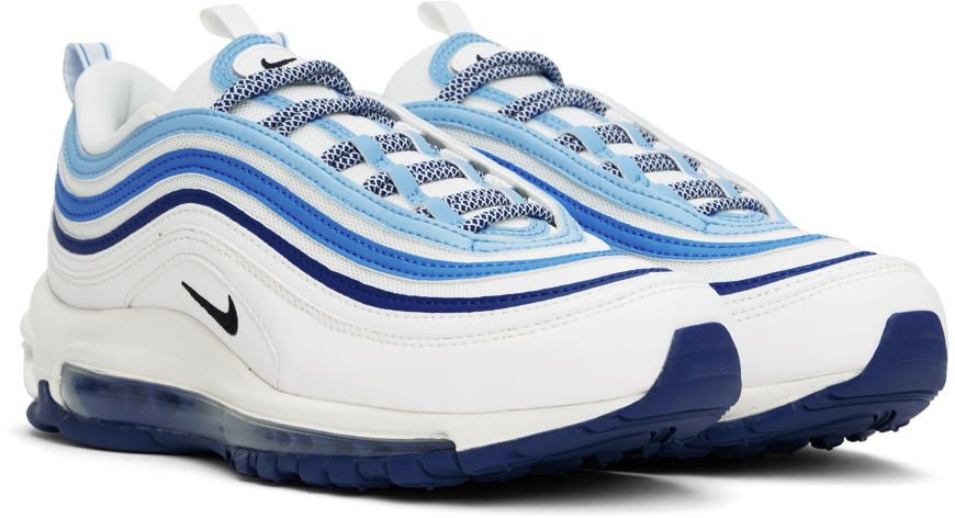 White & Blue Air Max 97 Sneakers