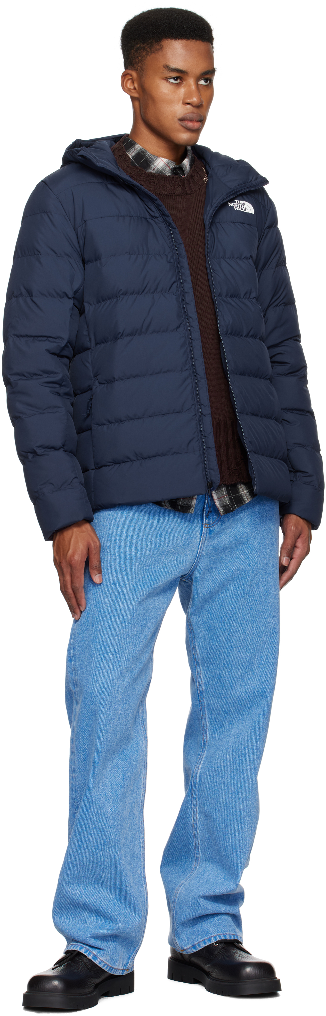 The North Face Blue Aconcagua 3 Down Jacket
