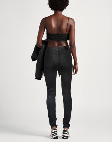 Diesel Black Gold Woman Jeans Black Size 24 Cotton, Elastane