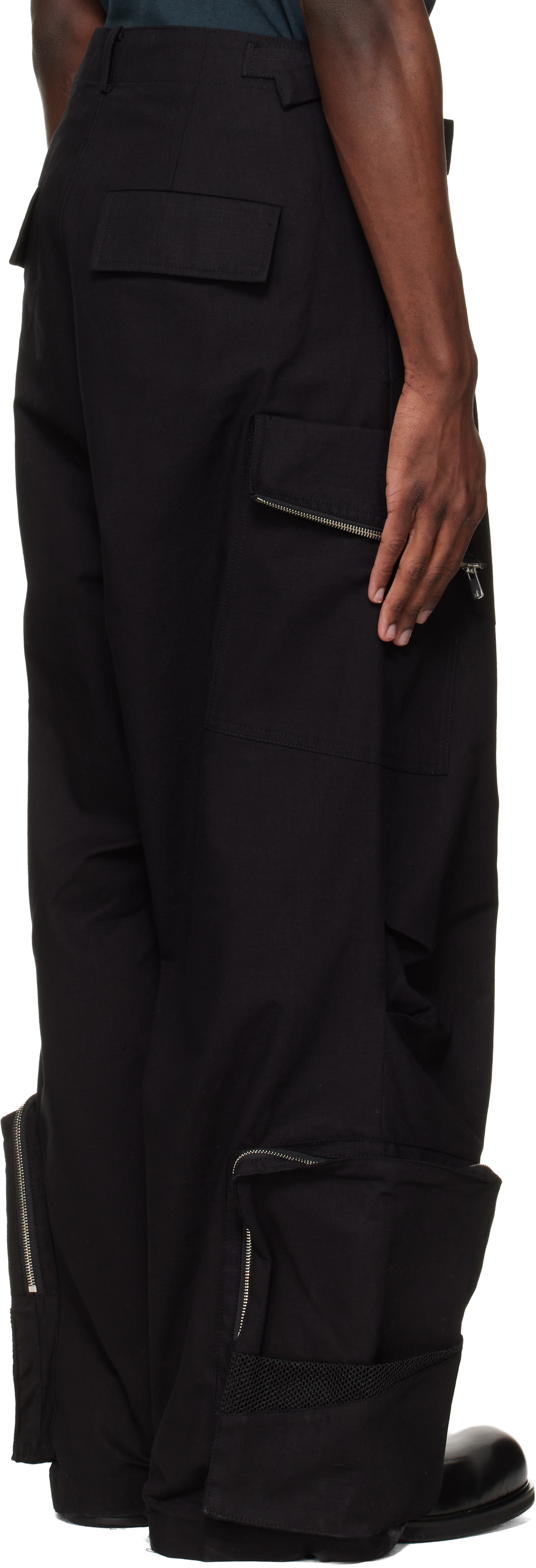 Black Engineer Cargo Pants