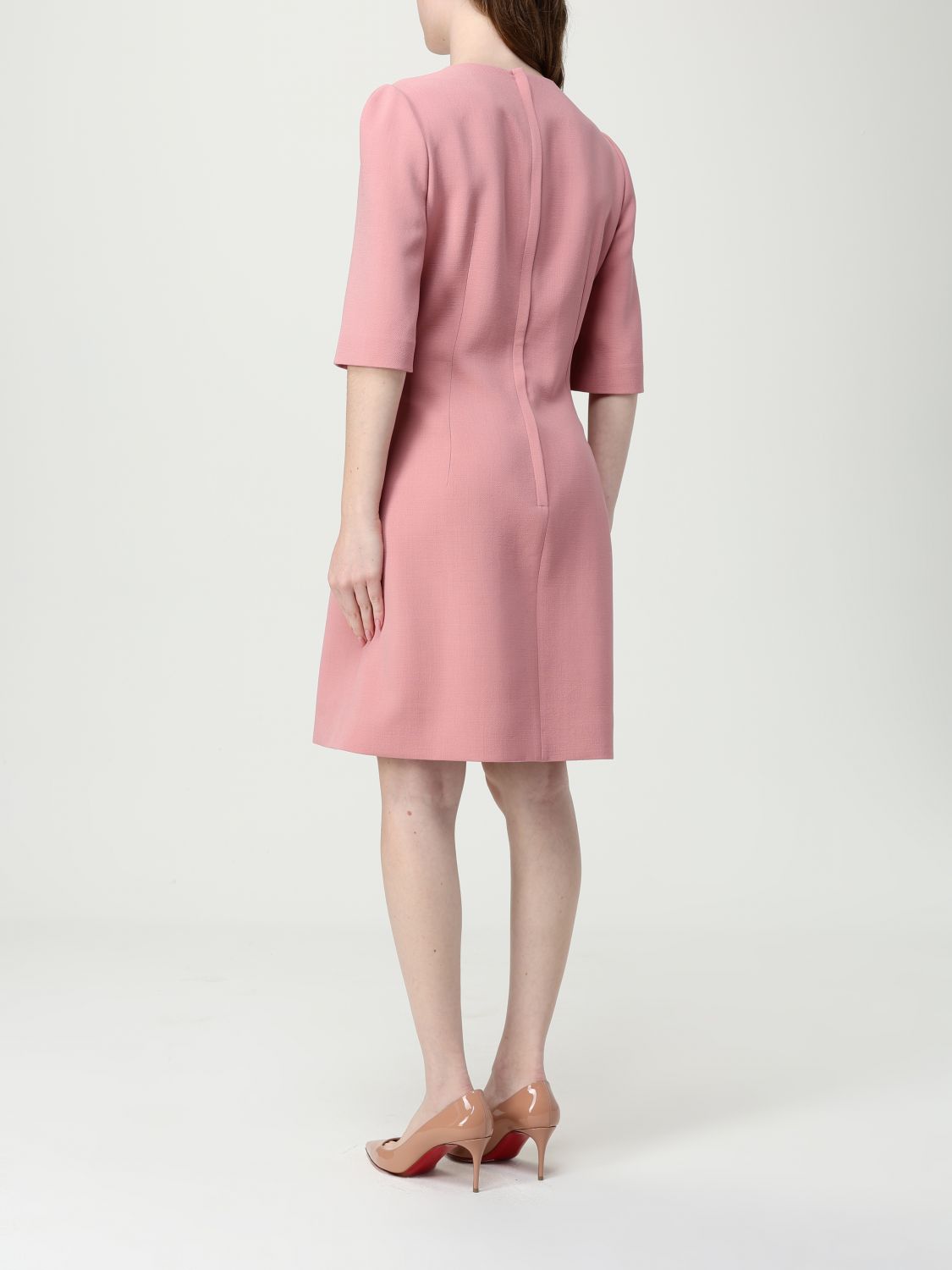 Short-sleeve mini dress - BLUE