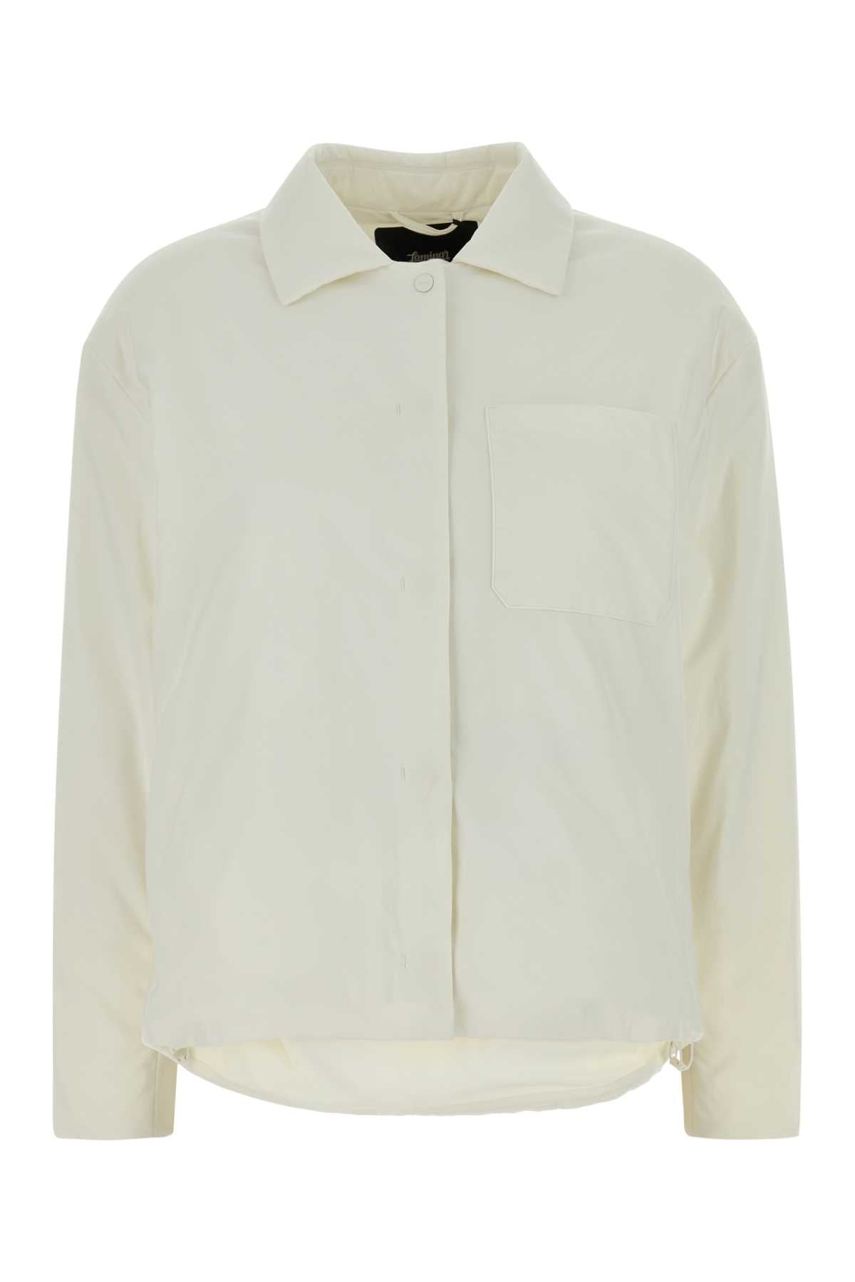 Nylon Overshirt Jacket — White