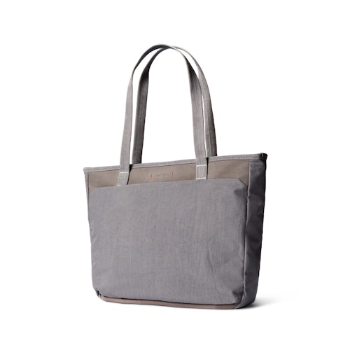 Tokyo Tote Compact - Premium Edition Small Leather Laptop Shoulder Bag Storm Gray