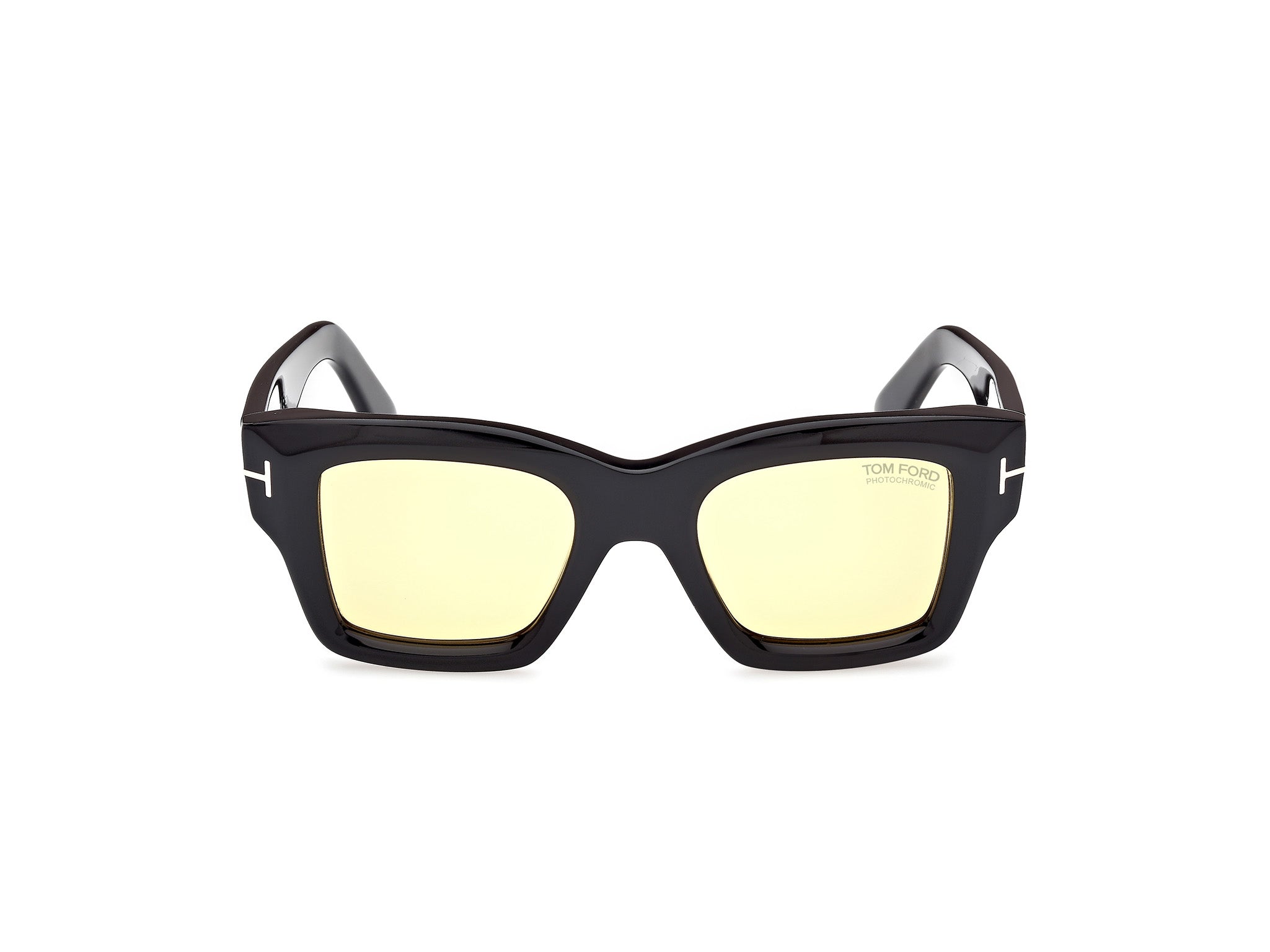 TOM FORD Man TOM FORD FT1154 ILIAS 01E Sunglasses Acetate Black Brown Squared Photochromatic