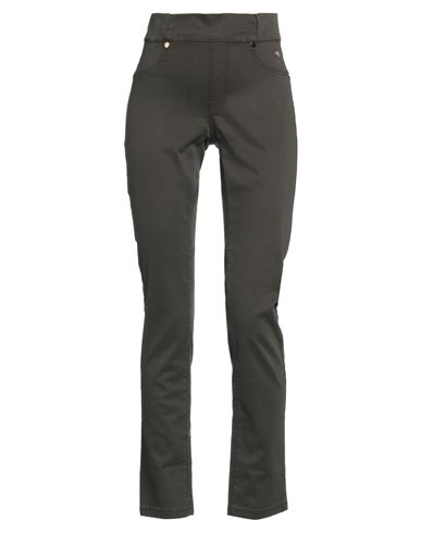 Woman Pants Military green Size 8 Cotton, Elastane