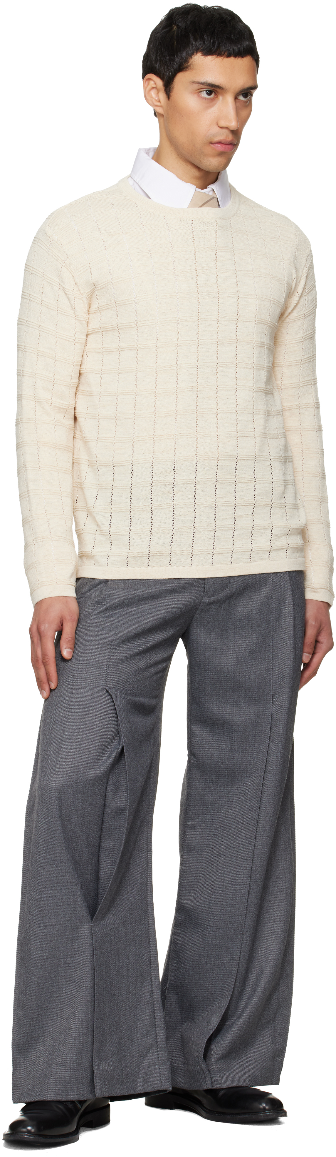 Off-White Cube Texture Knit Sweater