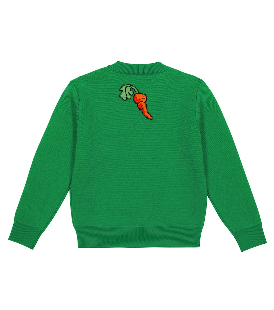 Alanui Kids x Looney Tunes Bugs Bunny jacquard virgin wool sweater