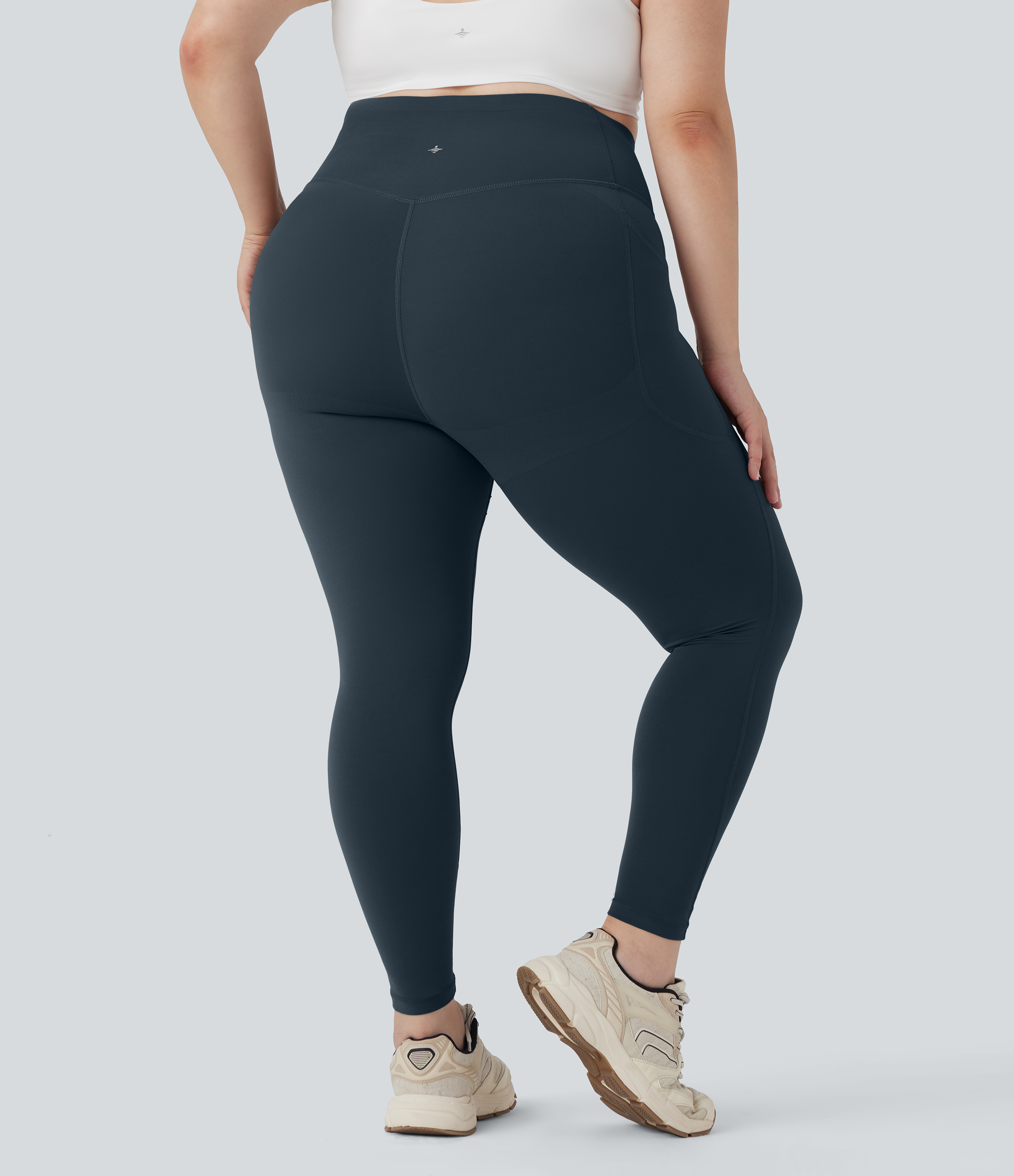 Halara Plus Halara UltraSculpt™ High Waisted Butt Lifting Tummy Control Shaping Training Leggings with Pockets - Carbon - 3X