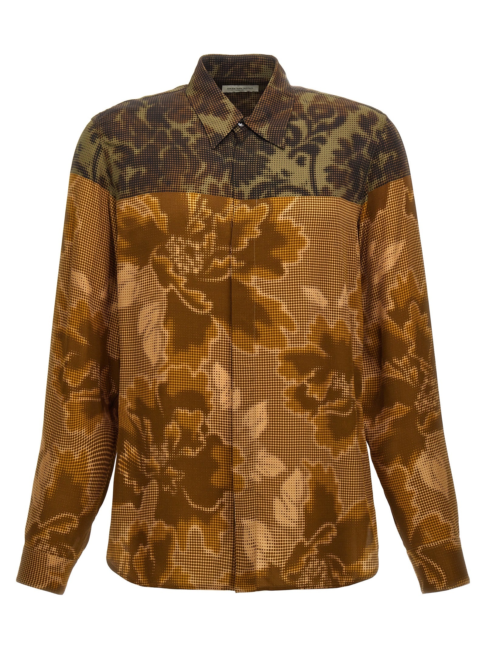 Viscose Print Shirt — Gold
