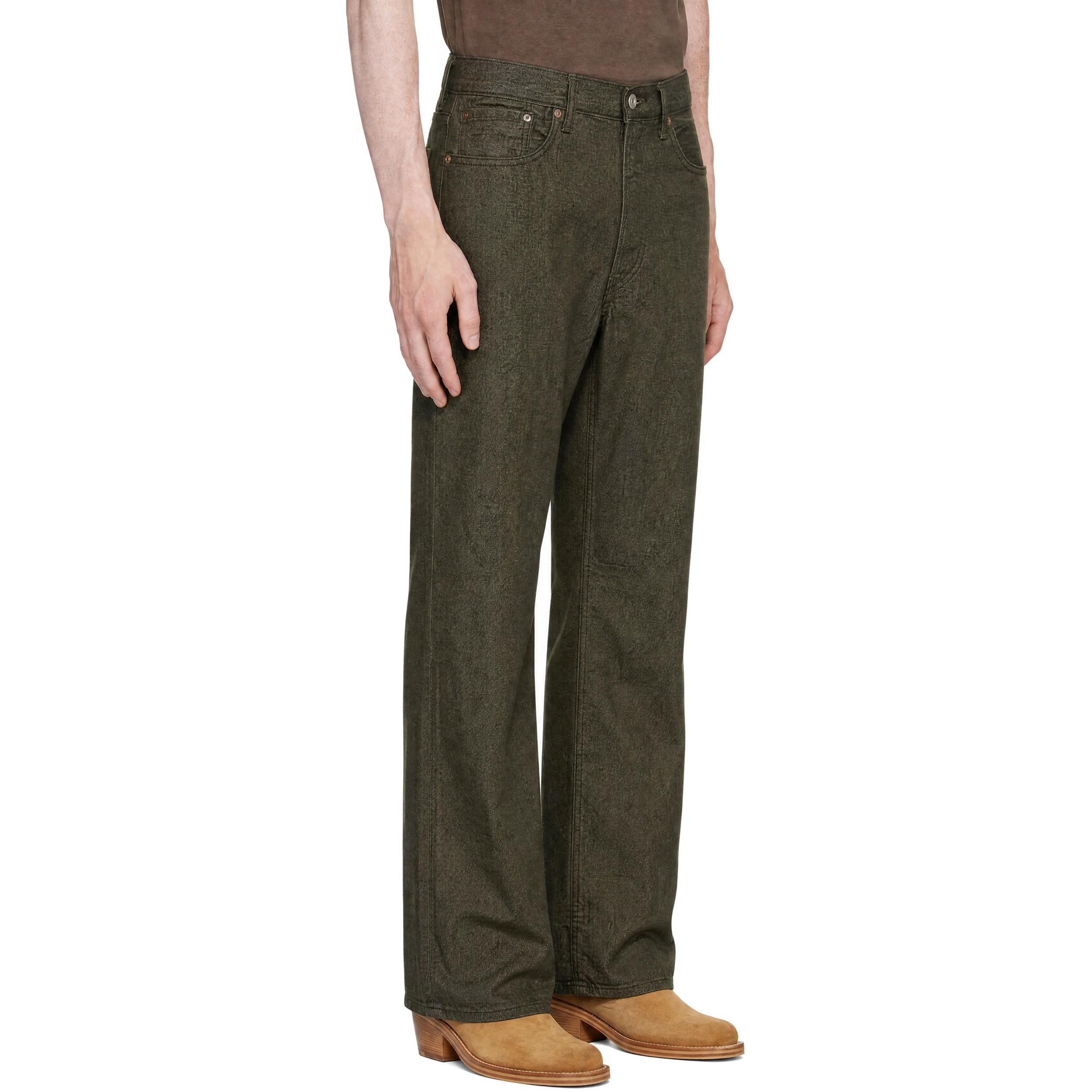 Green Vintage 5-Pocket Selvedge Jeans
