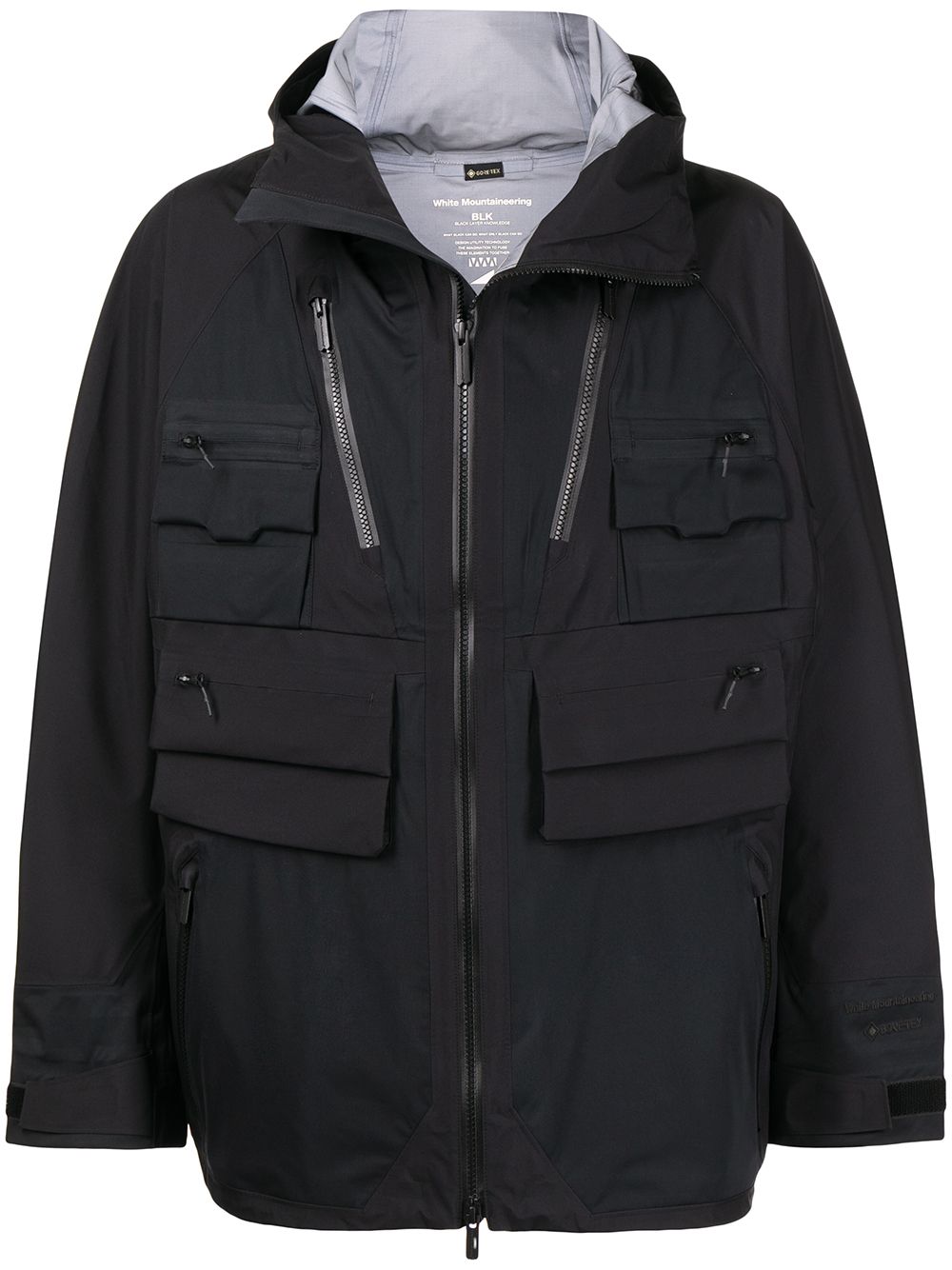 Hooded zipped jacket - Black