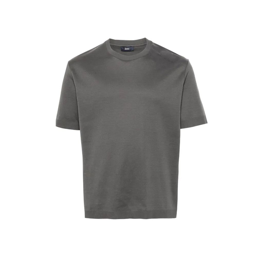 Cotton and Silk T-Shirt — Gray
