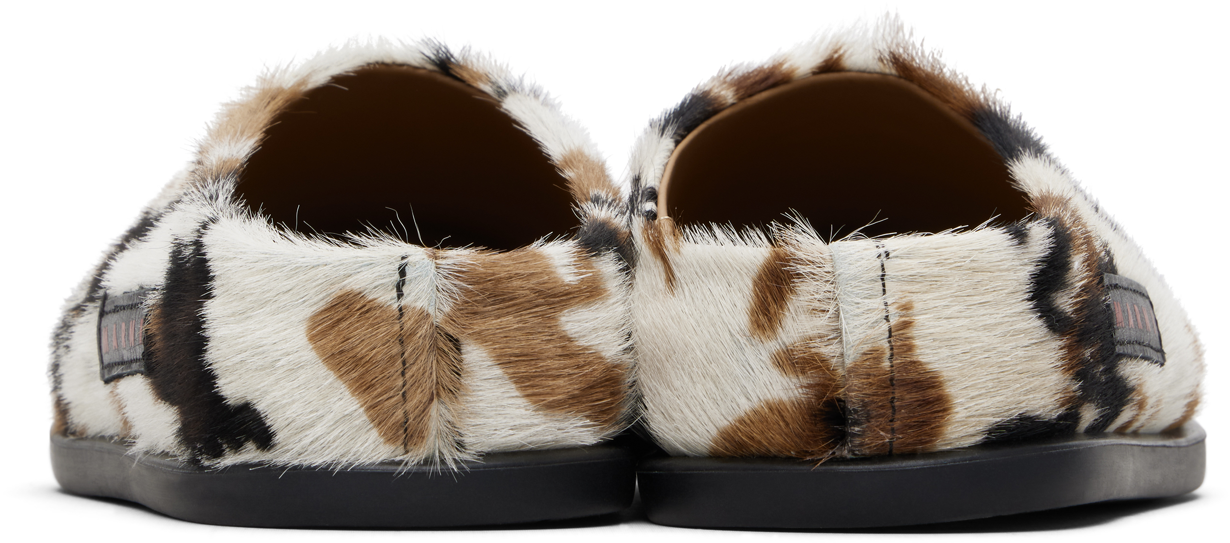 SSENSE Exclusive Kids White & Brown Fussbett Slip-on Loafers