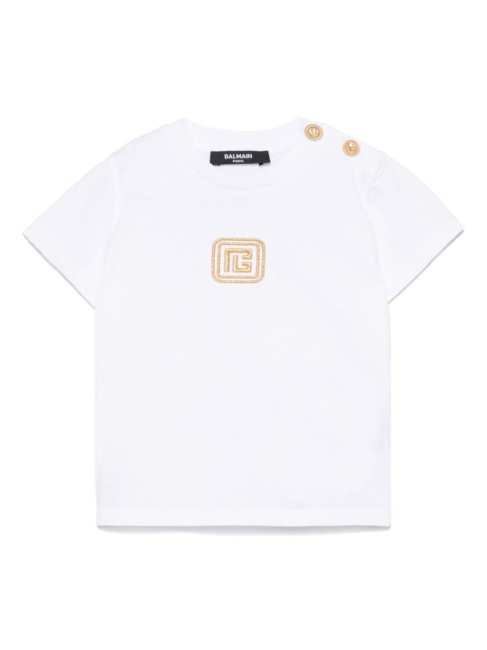 Logo-embroidered T-shirt - White