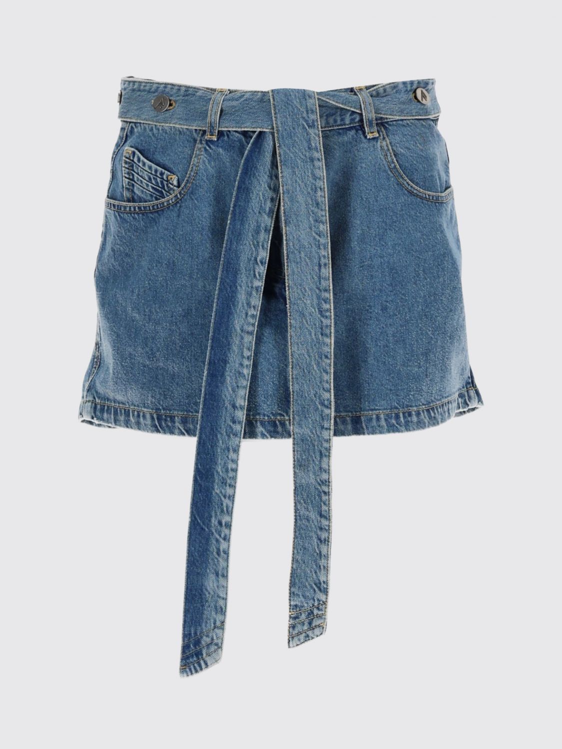 Skirt Woman color Denim