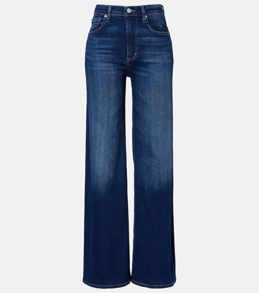 Lyra high-rise wide-leg jeans