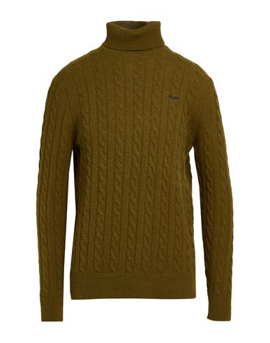 Man Turtleneck Military green Size 3XL Lambswool, Nylon