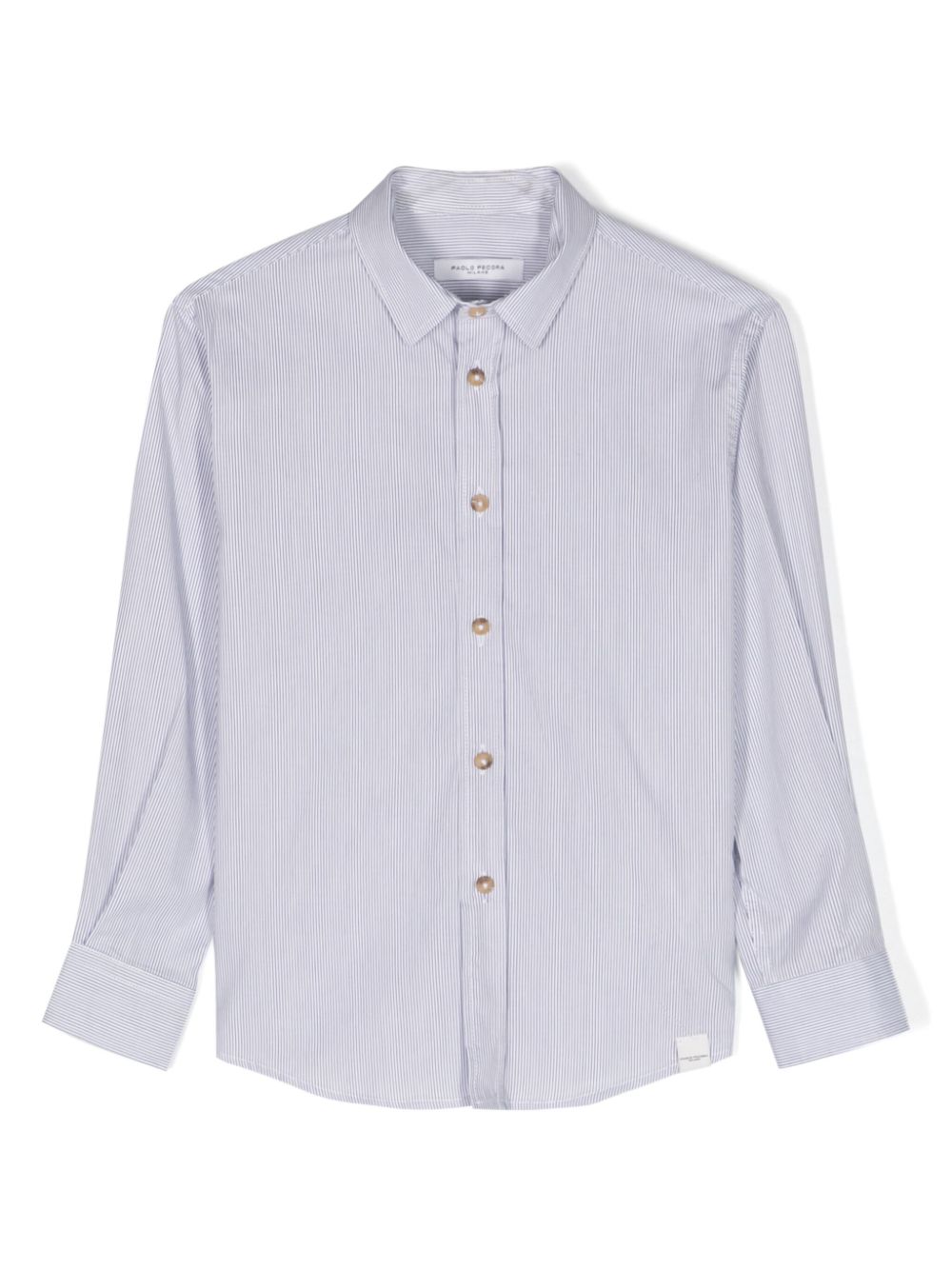 Striped cotton shirt - White