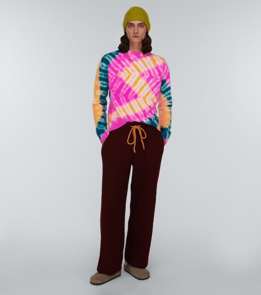 The Elder Statesman Zig dyed cashmere sweater