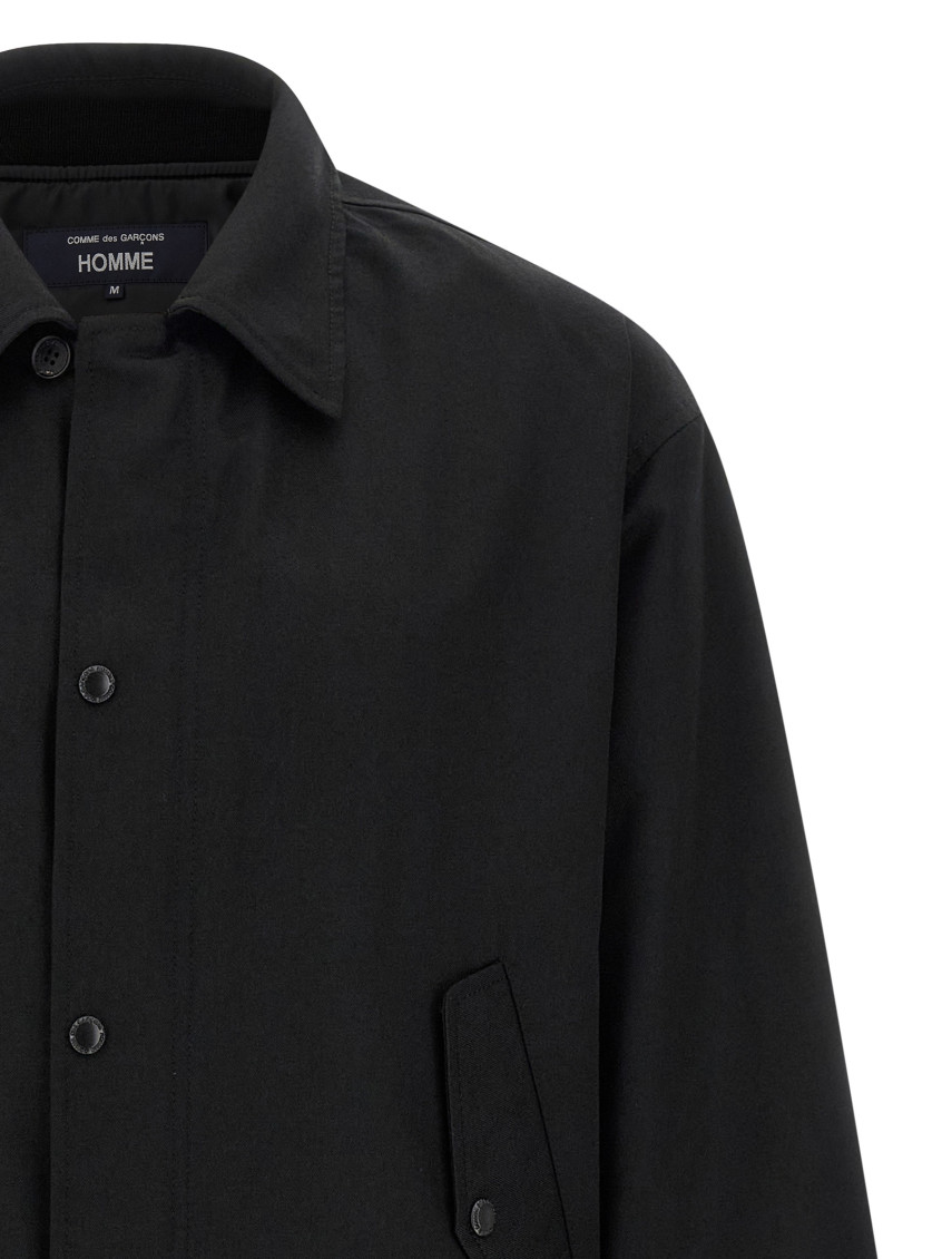 Black Shirt Collar Jacket