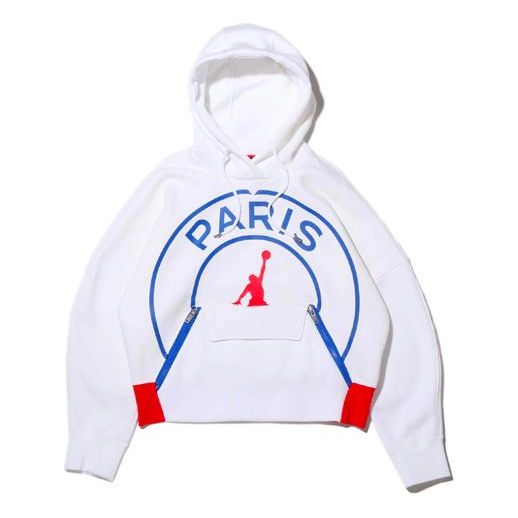 (WMNS) Air Brand AS W J PSG FLC Paris Saint-Germain Knit White