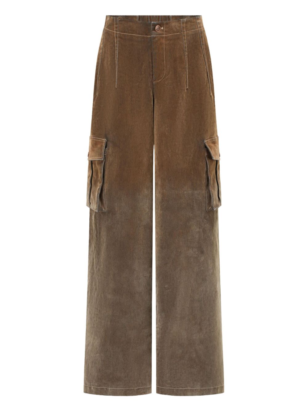 Wide-leg trousers - Brown