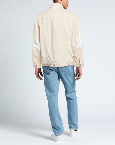 Man Jacket Ivory Size L Cotton