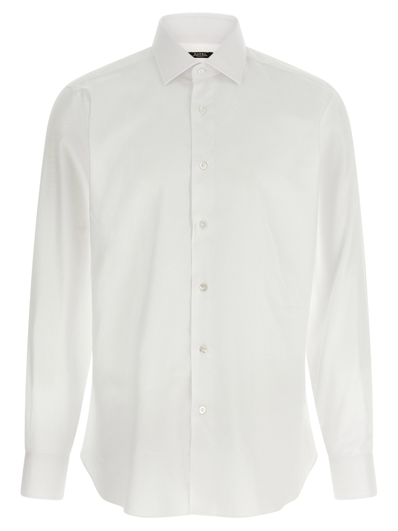 Hand-Stitched Cotton Shirt — White