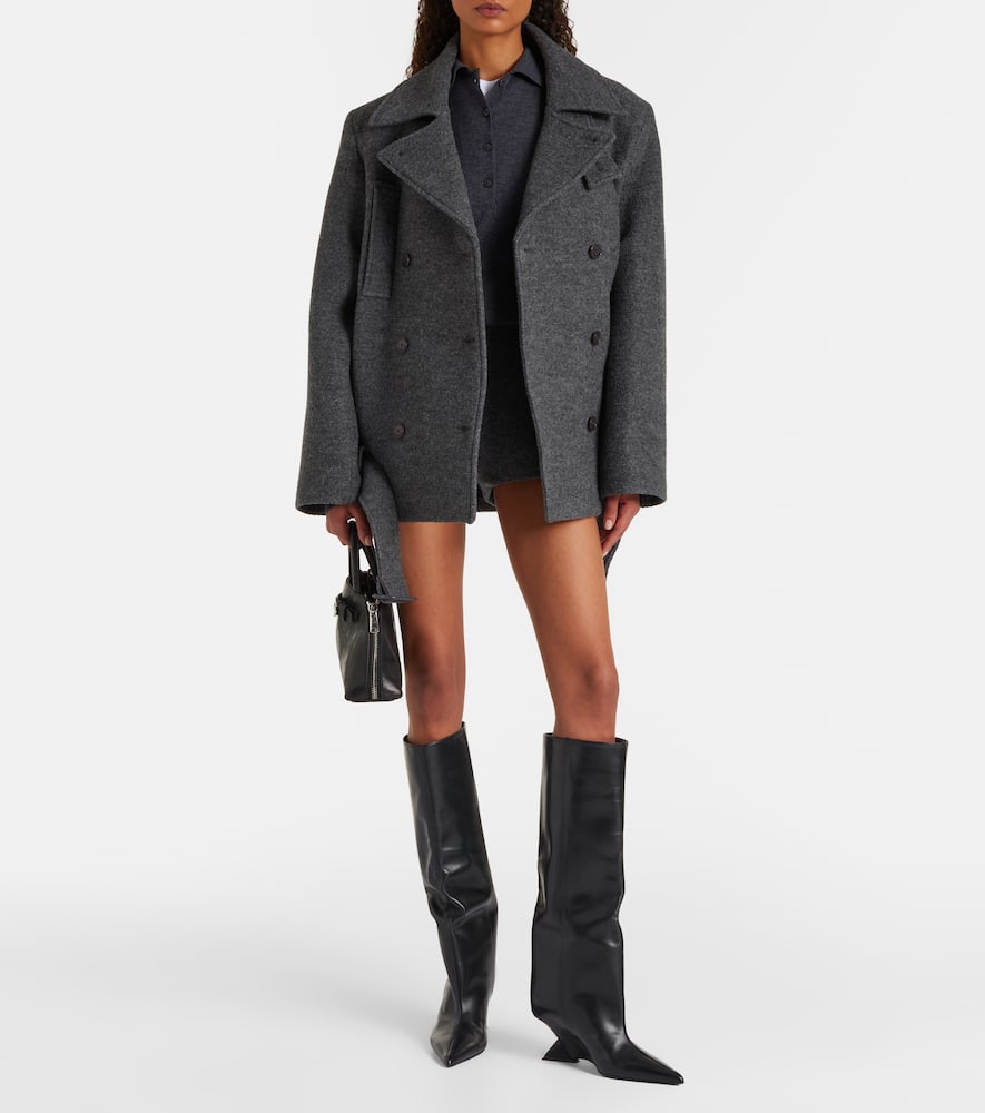 Scothern virgin wool peacoat