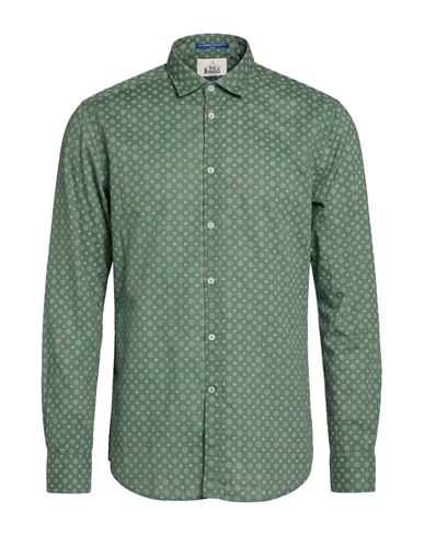 B. d.baggies Man Shirt Green Size 16 Cotton