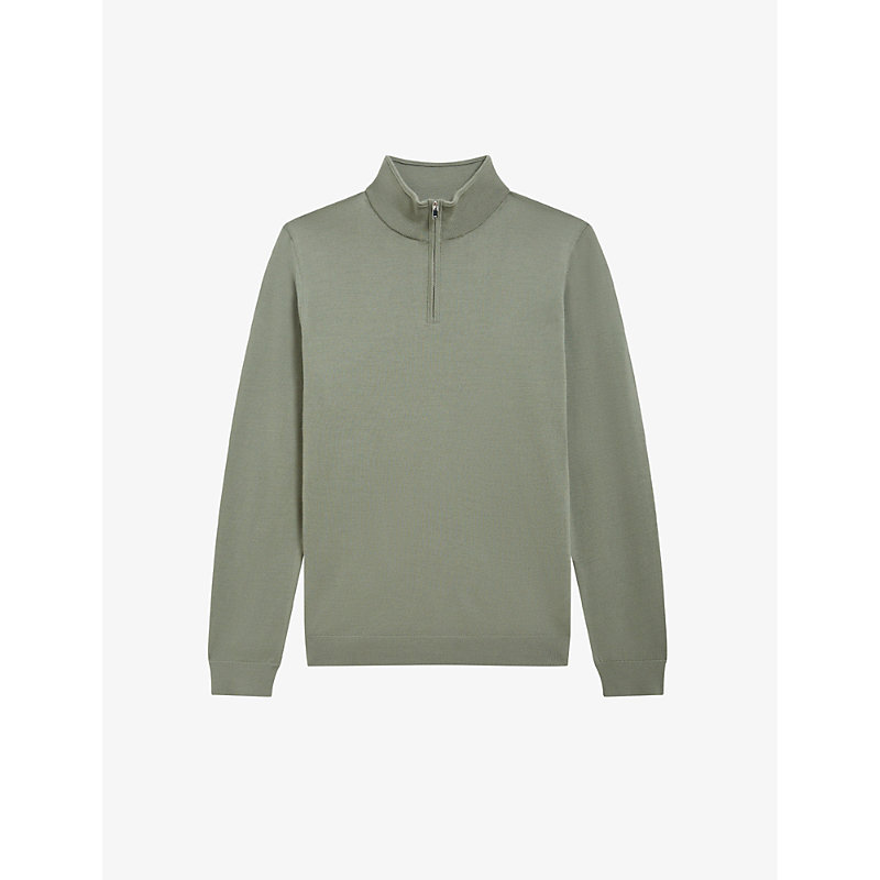 Mens Kale Blackhall Slim-fit Wool Jumper