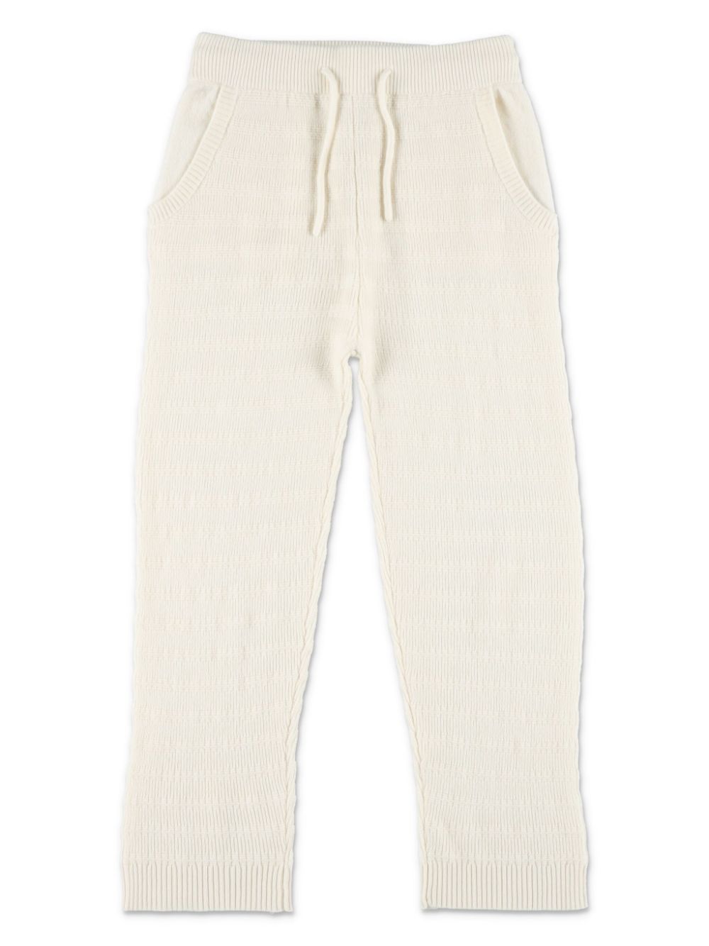 Cashmere track pants - White