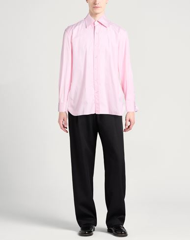 Man Shirt Pink Size 17 Cotton