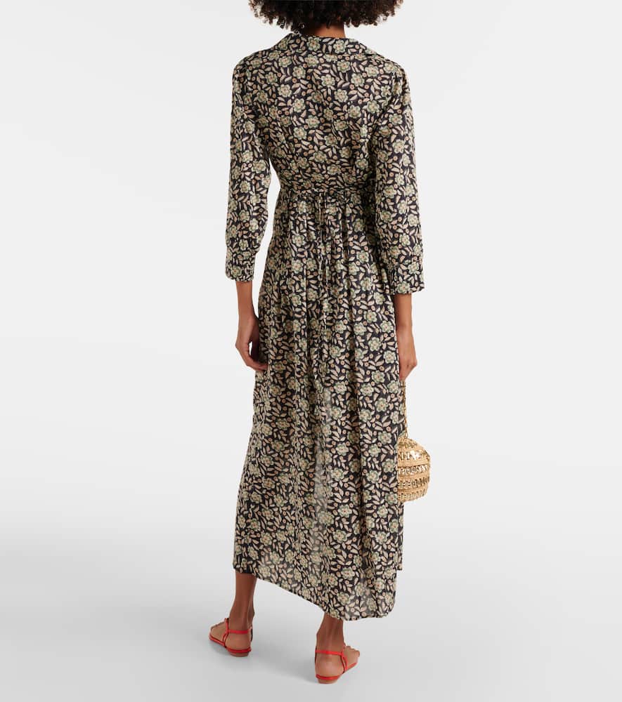 Rixo Franchi floral cotton midi dress