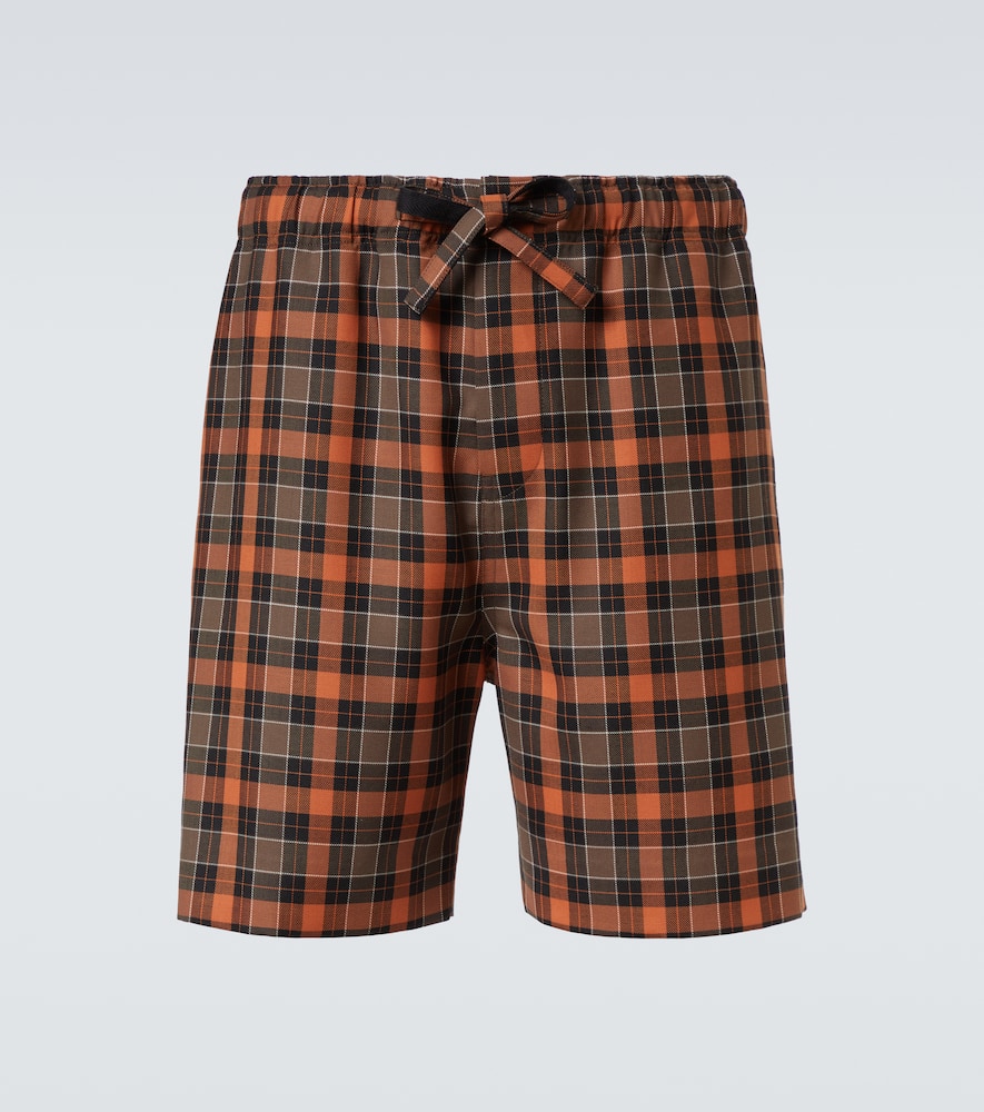 Checked Bermuda shorts