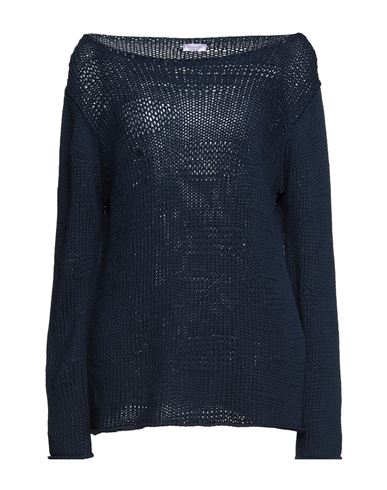 Rossopuro Woman Sweater Midnight blue Size XL Cotton