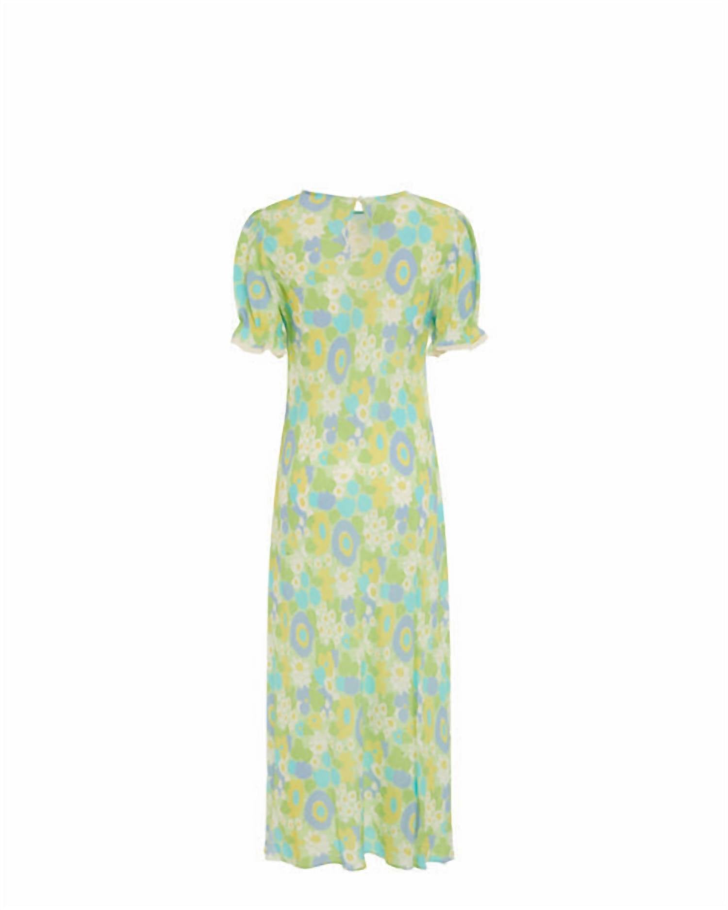 Women's Venice Scandi Dress In Lime