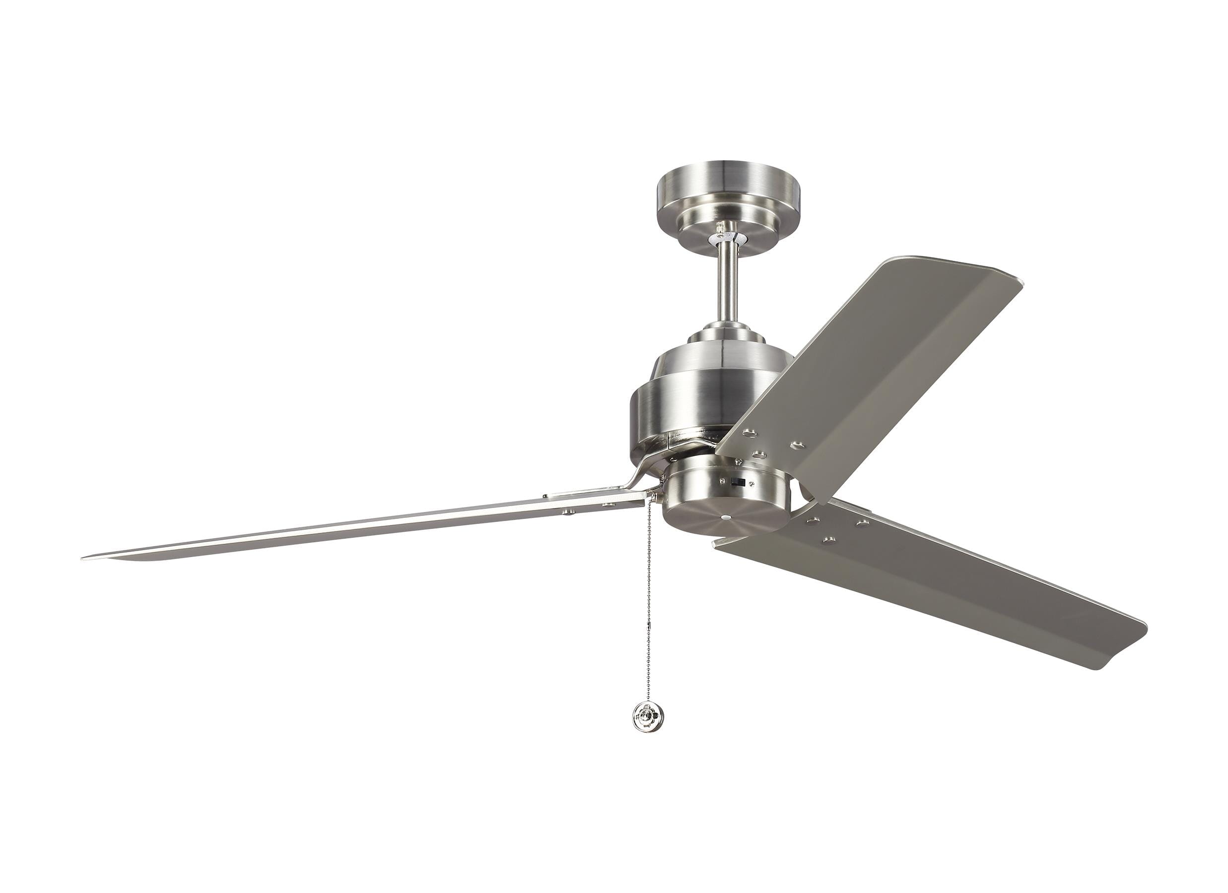 Brushed Steel 54"Ceiling Fan from the Arcade Collection