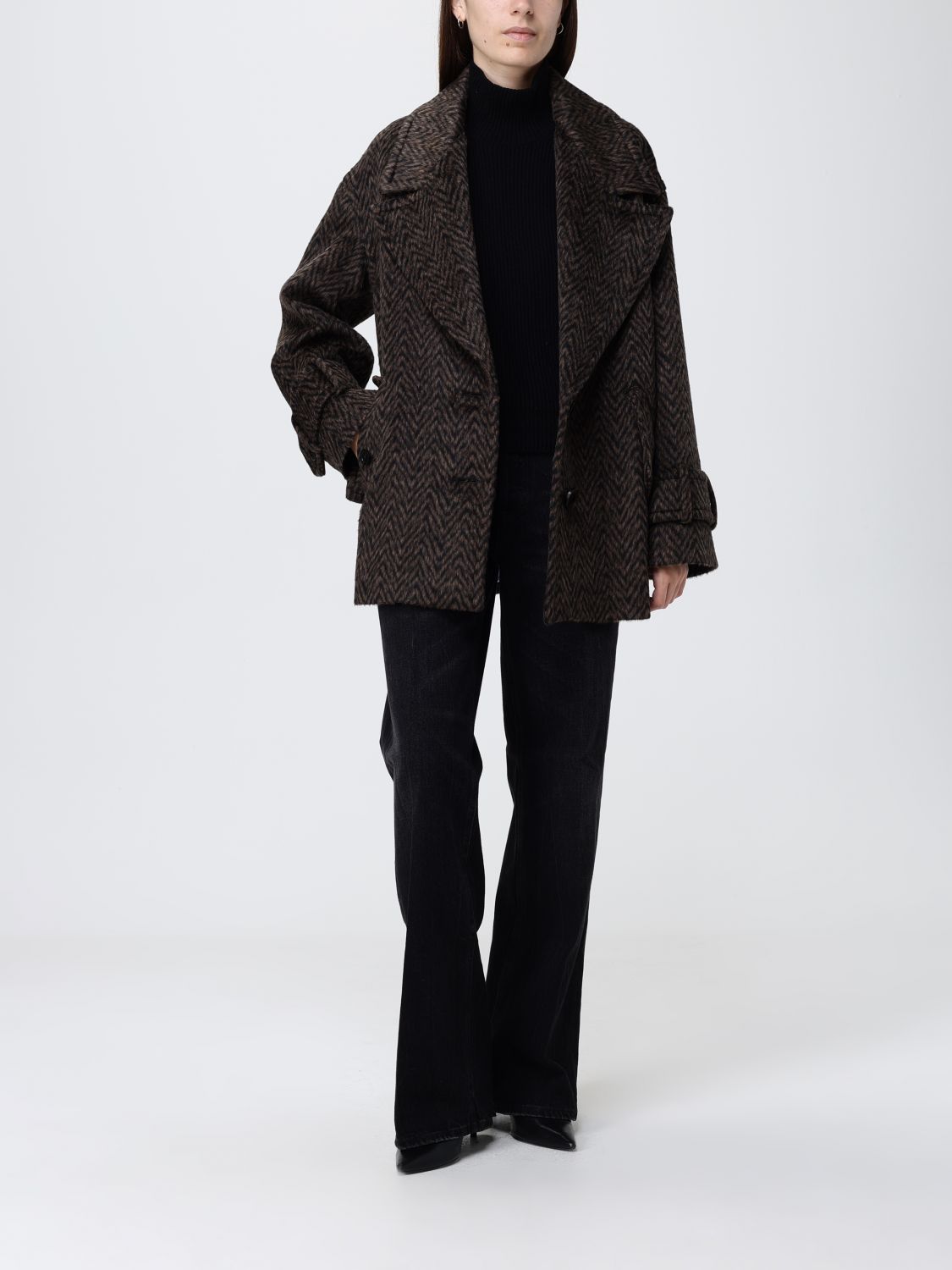 Coat Woman color Blue