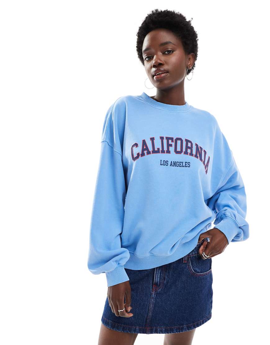Licensed graphic california sweatshirt in blue